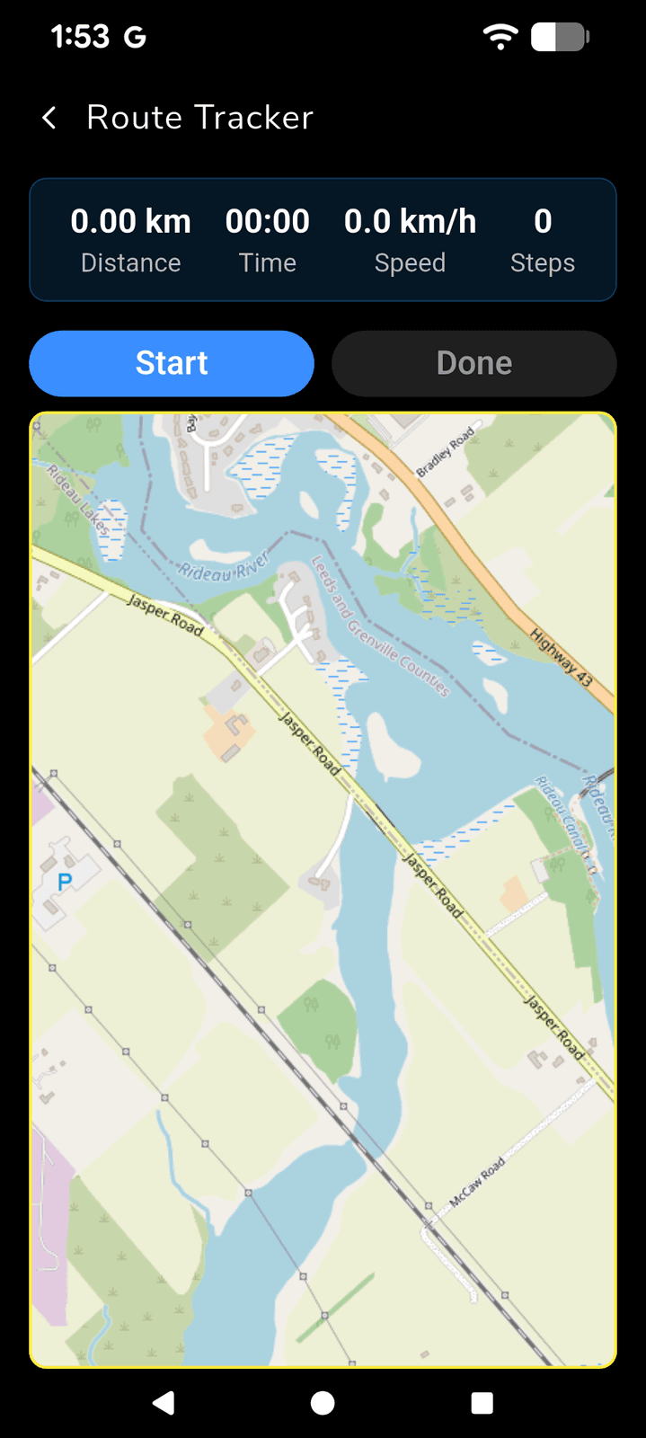 CrossTrainer App Screenshot — 817