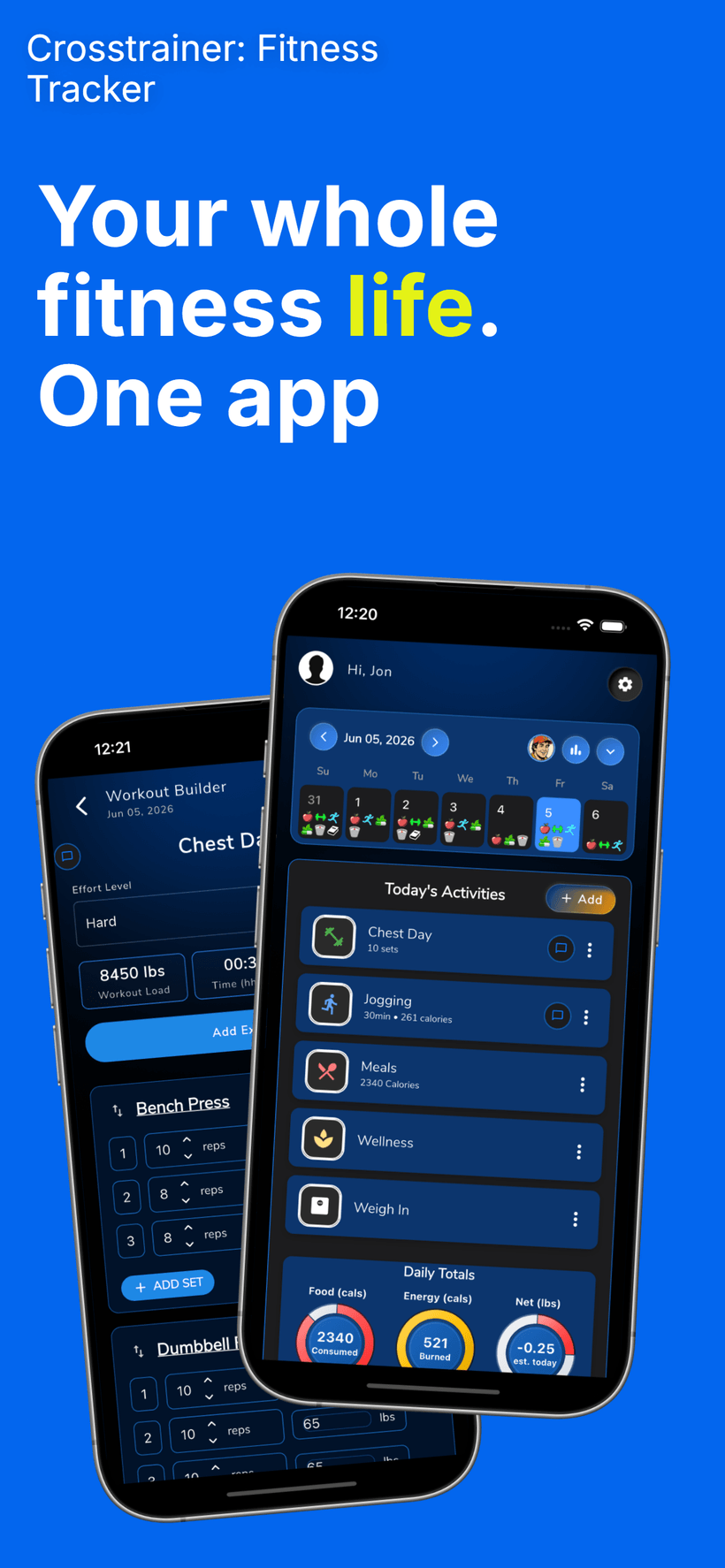 CrossTrainer: Fitness Tracker app