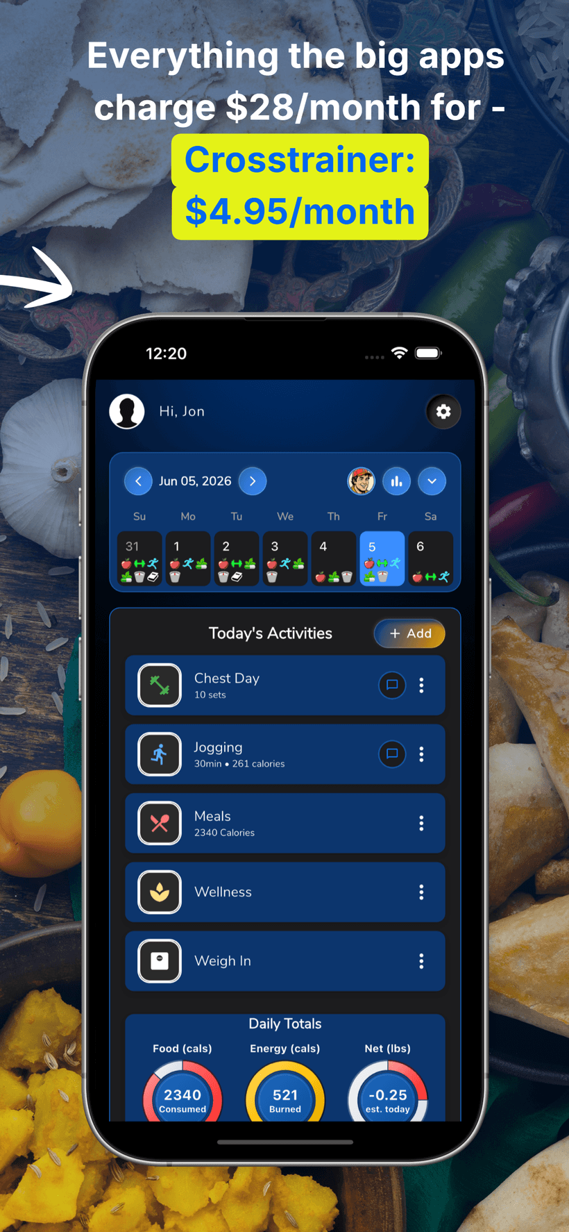CrossTrainer: Fitness Tracker app